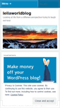 Mobile Screenshot of leilaworldblog.com